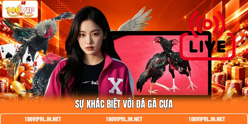 Sự khác biệt với đá gà cựa Sự khác biệt với đá gà cựa